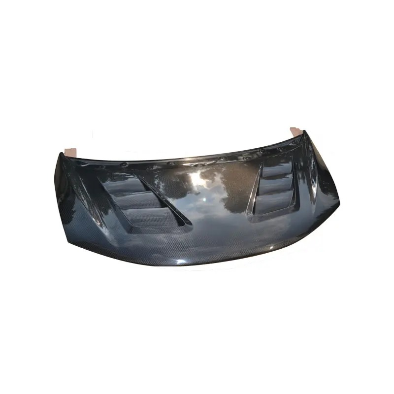 High Quality Carbon Fiber Car Bonnet Engine Hood for 2015  Fit/Jazz JS Style Engine Cover Wholesale